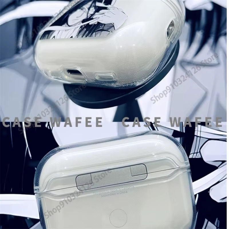 Attack on Titan Earphone Case for Airpods 4 2 3 Pro 1 2 Soft Wirless Bluetooth Headphone Cover Cartoon Anime Airpods Case
